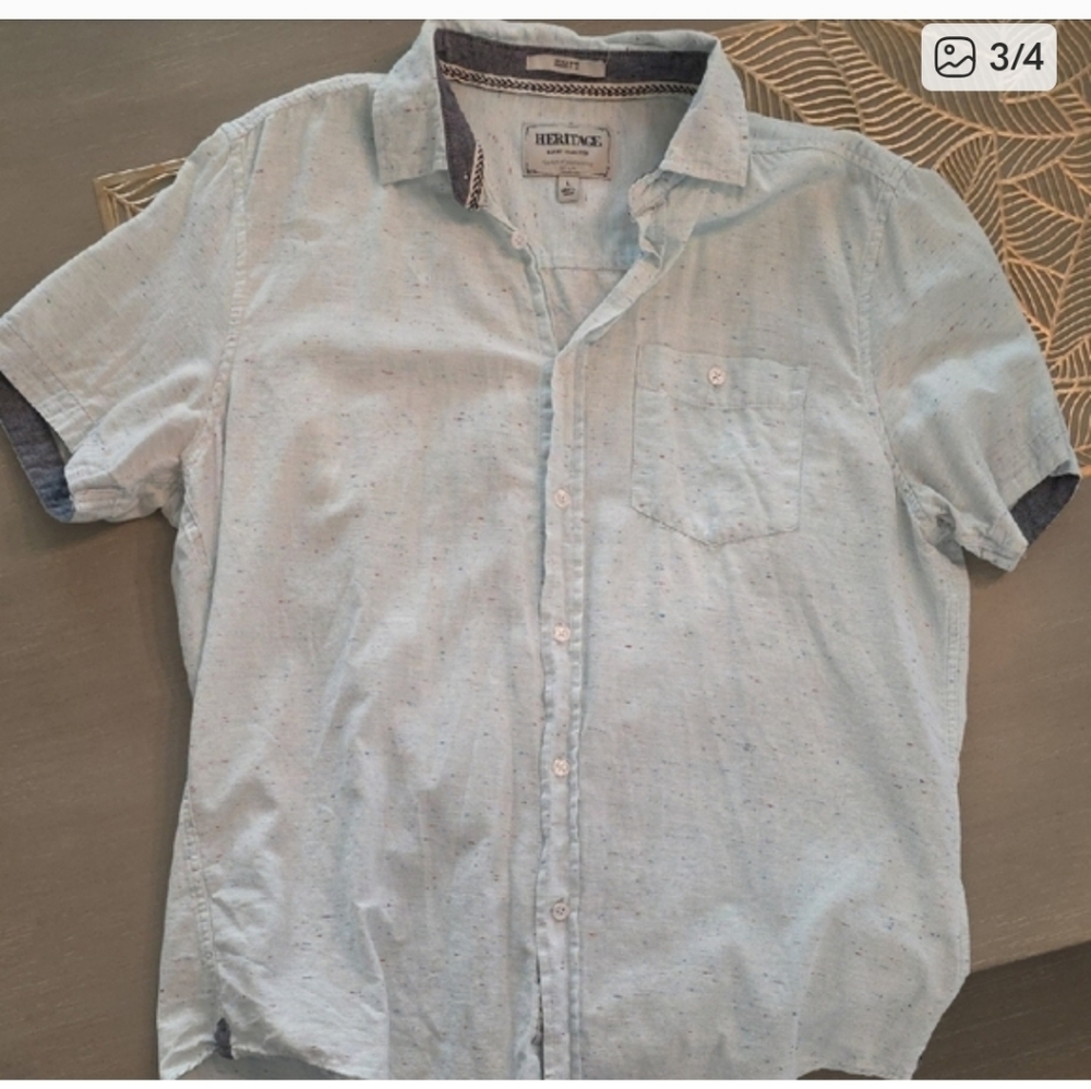 Heritage Light Blue Casual Men's Shirt